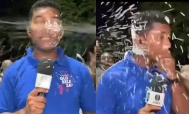 Repórter é agredid0 ao vivo em carnaval no RJ, ele acabou sofrendo um c… Ver mais